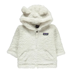 Patagonia - Sahte Kürk Kulaklı Kapüşonlu Sweatshirt | Beyaz