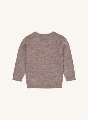 Copenhagen Colors - Klassischer Pullover aus Merinowolle | Taupe Brown