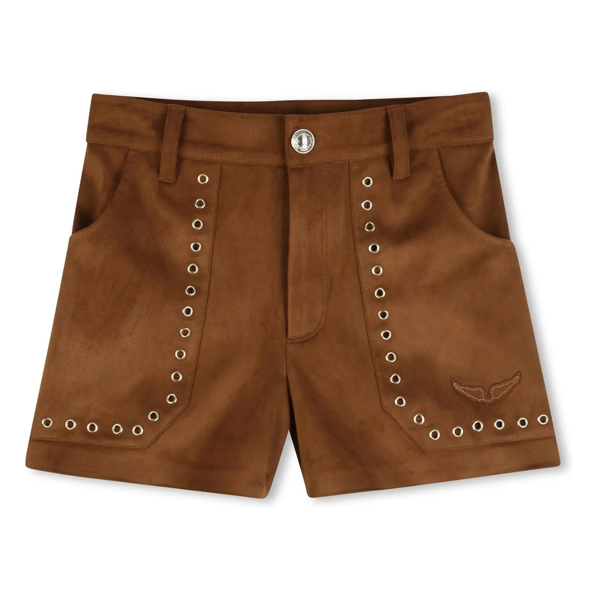 Zadig & Voltaire - Shorts mit Nietentaschen | Braun