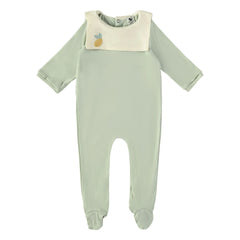 Risu Risu - Pyjamas für Seefahrer aus Bio-Baumwolle | Mandelgrün