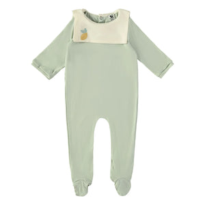 Risu Risu - Pyjamas für Seefahrer aus Bio-Baumwolle | Mandelgrün