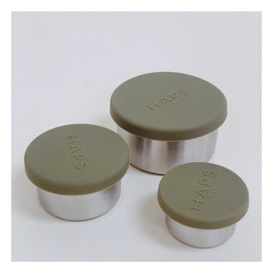 Haps Nordic - Lunchboxen aus Stahl - 3er Set | Grün