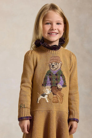 Polo Ralph Lauren pamuklu kloş elbise