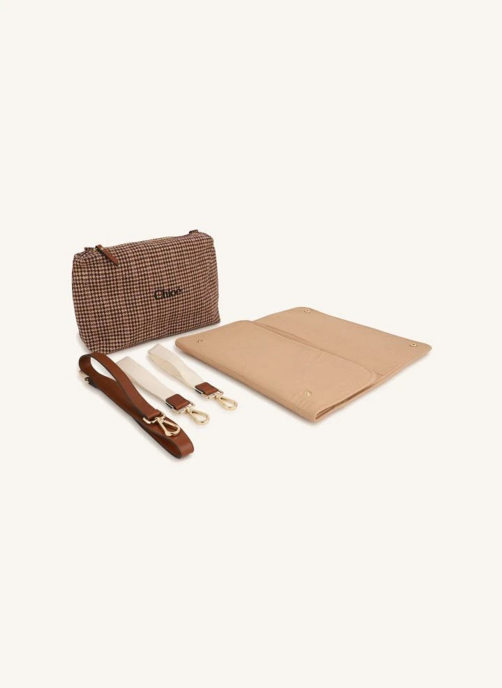 Chloé - Carreaux Wickeltasche | Braun