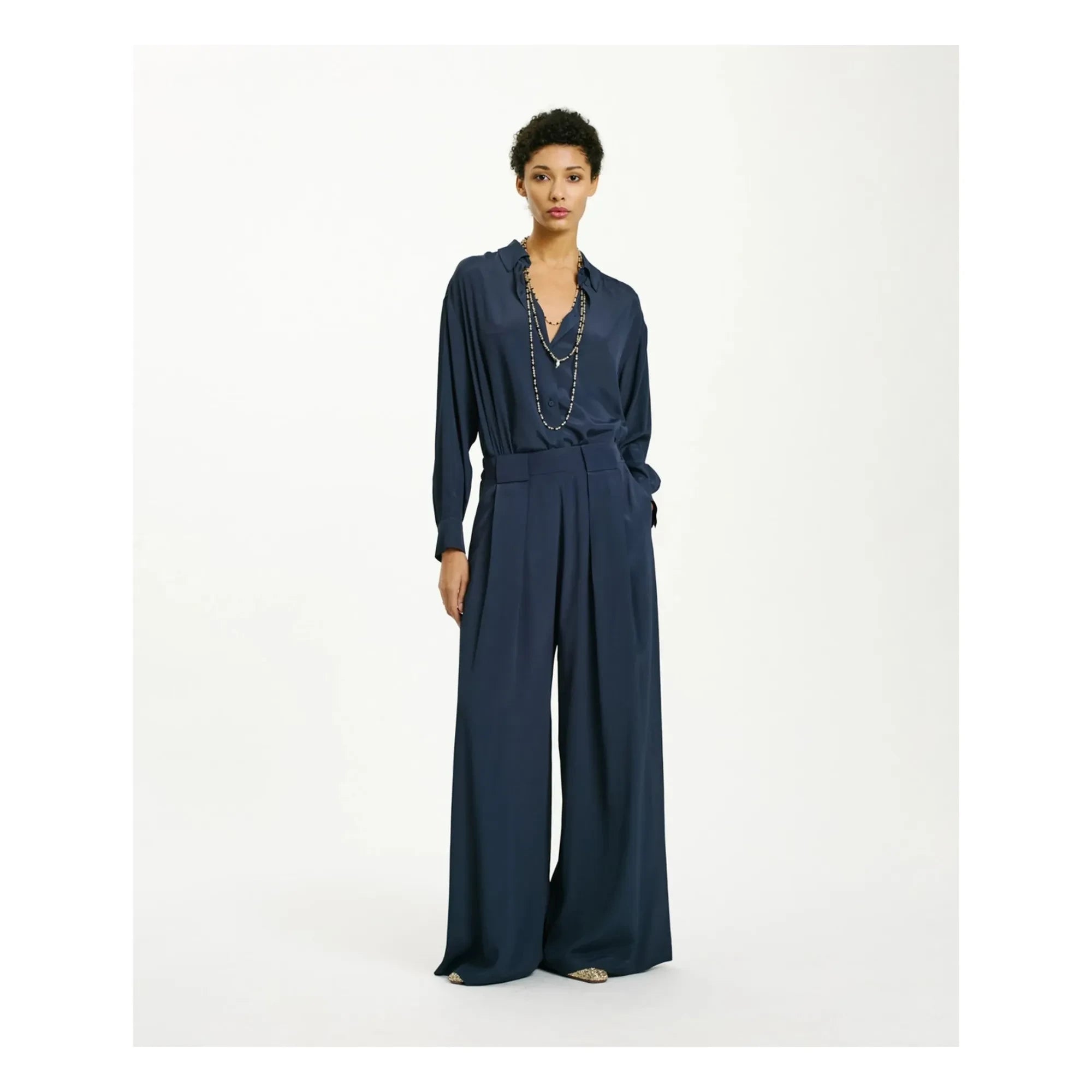 Momoni - Aspen Hose | Nachtblau