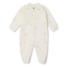 Sleepy Doe - Entenfuß-Pyjama Bio-Baumwolle | Ecru