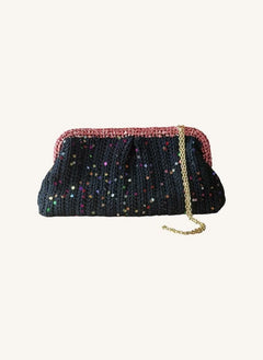 Nadia Dafri - Melike Clutch Large | Schwarz
