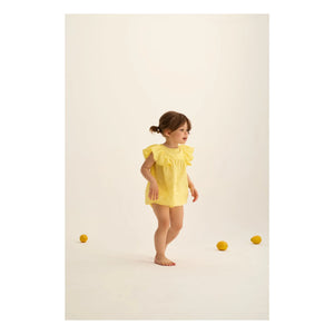 Cozmo - Sophia besticktes Kleid | Gelb