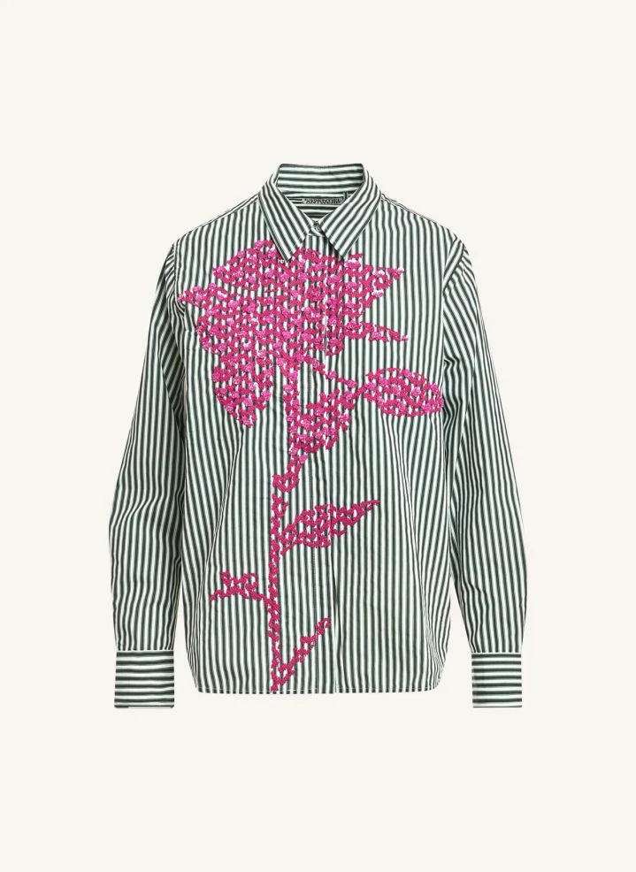 Essentiel Antwerp - Kdot Bestickte Bluse | Grün