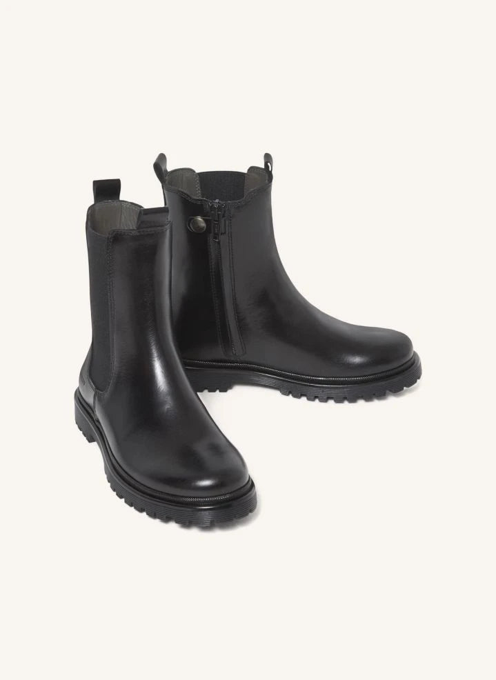 Angulus - Chelsea-Stiefel mit dicker Sohle | Schwarz
