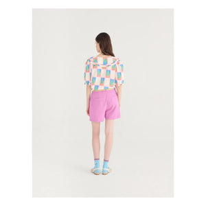 Bobo Choses - Strick-Leder-Slingback | Ecru