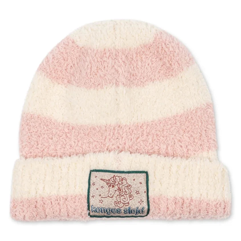 Konges Sløjd - Weiche Einhorn-Fleece-Mütze | Rosa