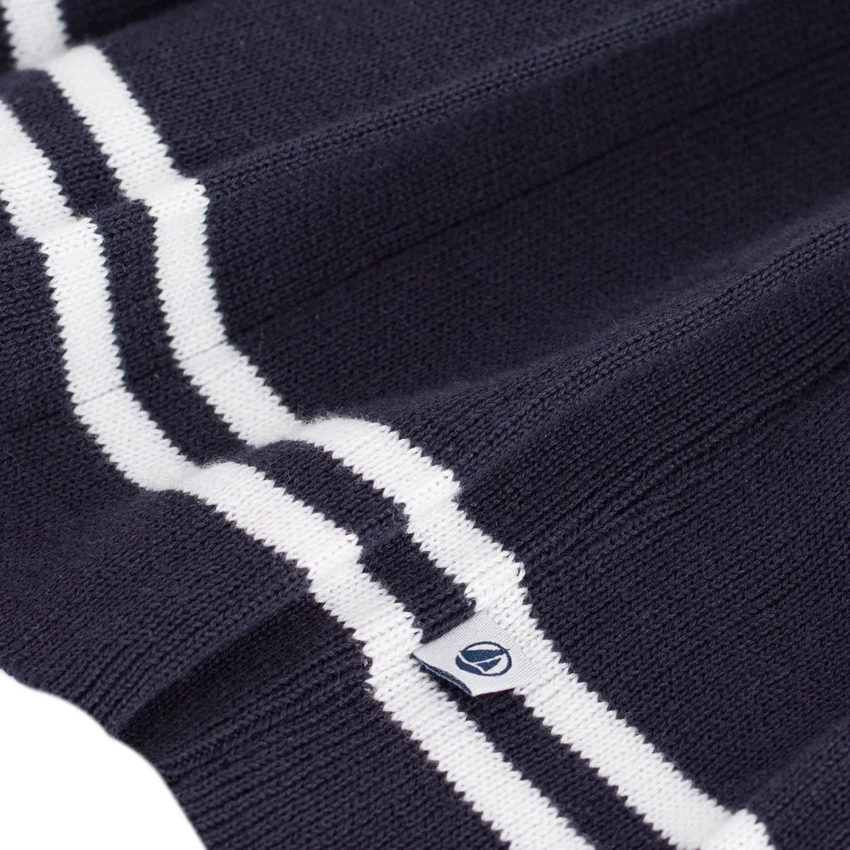 Petit Bateau - Faltenrock aus Bio-Baumwolle | Marineblau