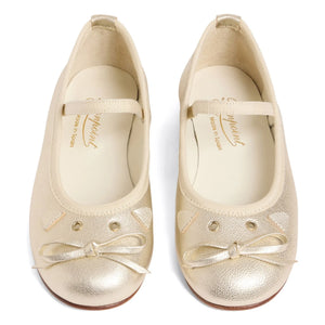 Bonpoint - Joie Leder Ballerinas | Gold