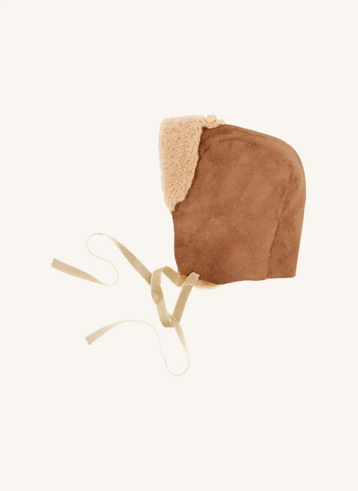 ILDA'S Schaf - Merinowolle Lederhut - Babykollektion | Beige