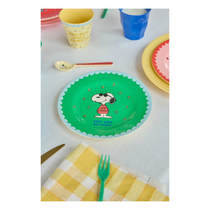 Rice - You Are So Cool Melaminteller - Rice x Snoopy | Grün