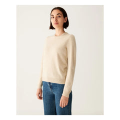 Bompard - Klassischer Kaschmirpullover mit Rundhalsausschnitt | Natur