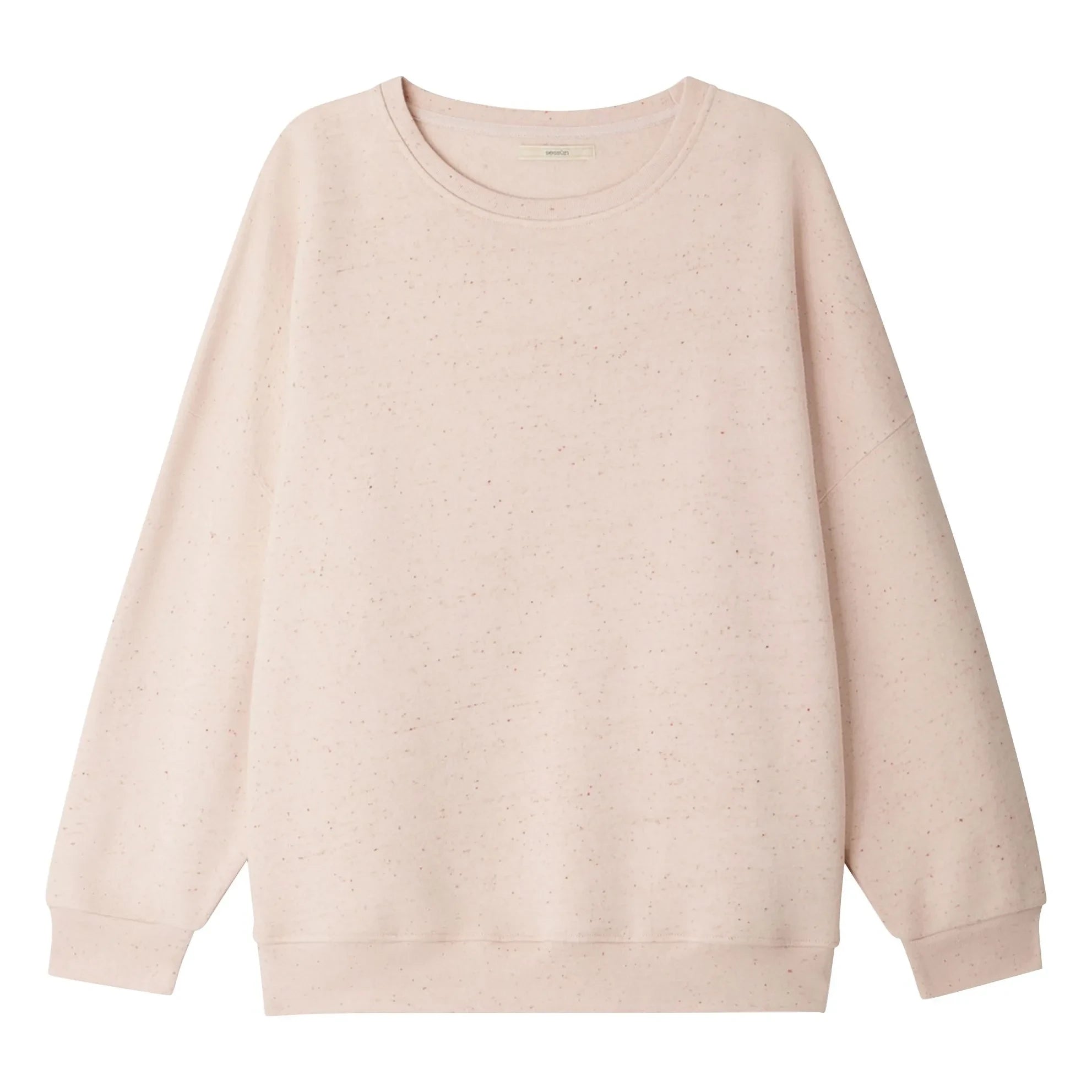 Sessùn - Chebbi Oversize Sweatshirt aus Bio- und recycelter Baumwolle |meliert rosa