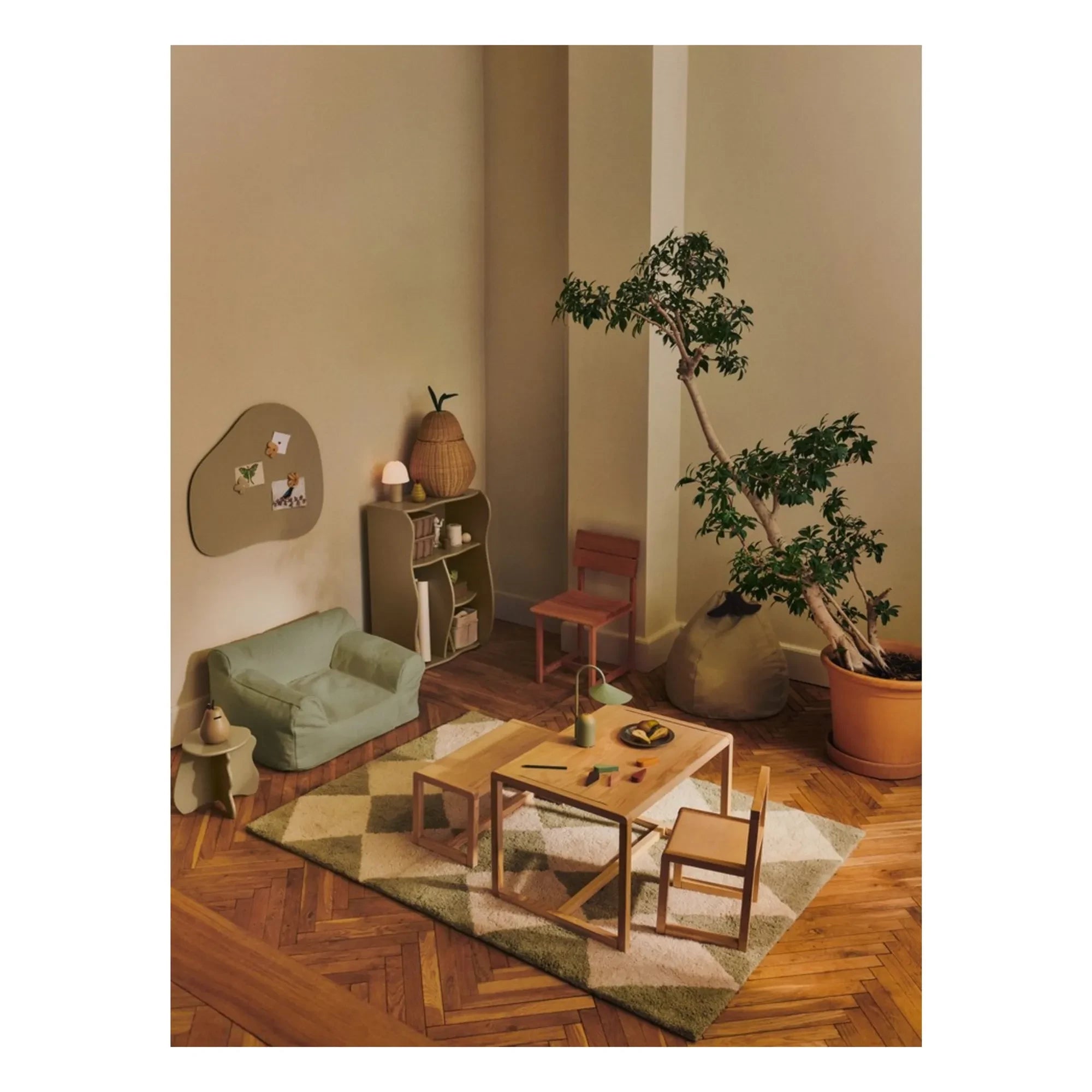 Ferm Living Kids - Billow Pouf | Salbeigrün