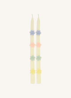Meri Meri - Blumenkerzen - 2er-Set | Pastell