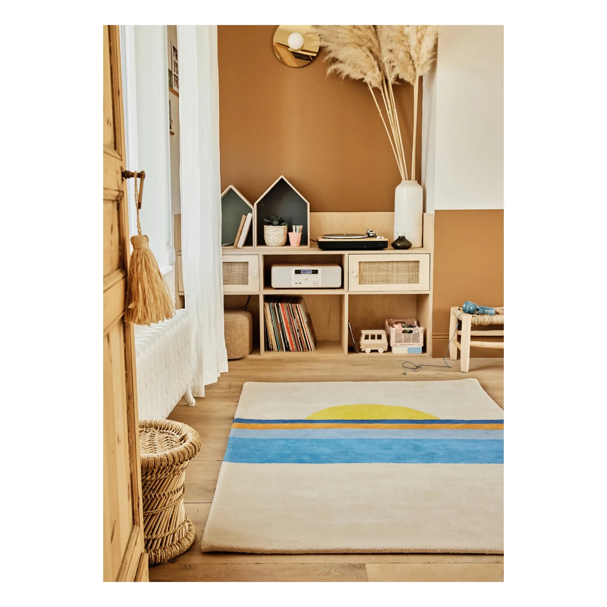 Bleuu-studio - Sunset Teppich | Blau