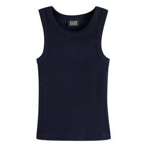 Scotch & Soda – Geripptes Tanktop aus Bio-Baumwolle | Marineblau