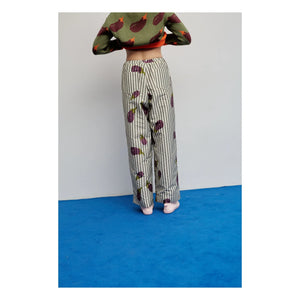 Dr Bloom - Beso Gestreifte Hose | Khaki
