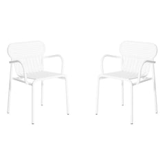 Petite friture - Weekend Sessel mit Armlehnen - 2er-Set | Weiß
