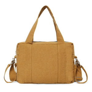 rivedroite - Mini Darcy Wickeltasche aus recycelter Baumwolle | Tabak