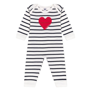 Petit Bateau - Berlin Bio-Baumwoll-Pyjama | Ecru