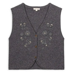 Louise Misha - Sayama Wolle Cardigan | Dunkelgrau