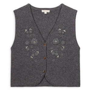 Louise Misha - Sayama Wolle Cardigan | Dunkelgrau