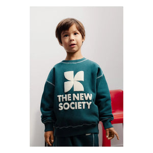 Die neue Gesellschaft – TNS Logolu Sweatshirt | Yeşil