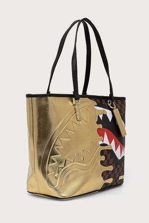 Sprayground - Braun Schultertasche für Frauen mit Haien in Paris 910T9345NSZ
