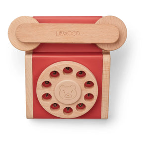 Liewood - Selma Klassisches Holztelefon | Rot