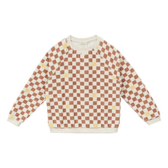 Arsène et Les Pipelettes - Damier Terry Sweat | Braun