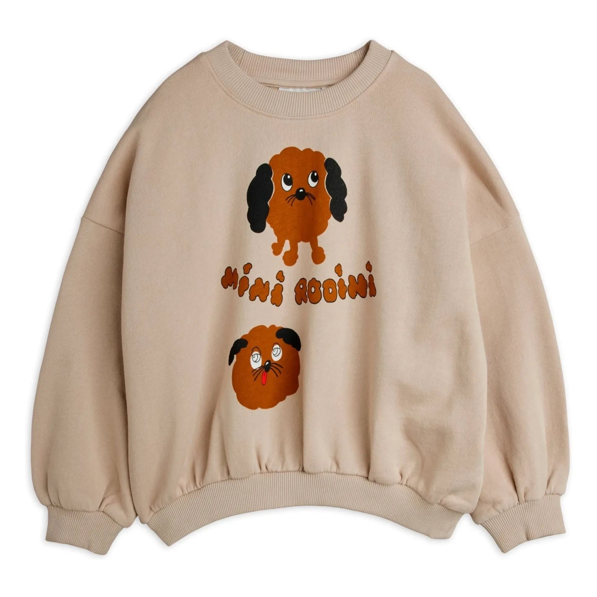 Mini Rodini - Doggies Bio-Baumwoll-Sweatshirt | Heather Grau