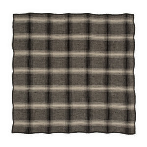 Le Monde Sauvage - Highlands Gewaschene Leinenservietten - 4er Set | Dunkelgrau