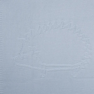 Tartine et Chocolat - Woll-Acryl-Igel-Karodecke 75x100 cm | Hellblau