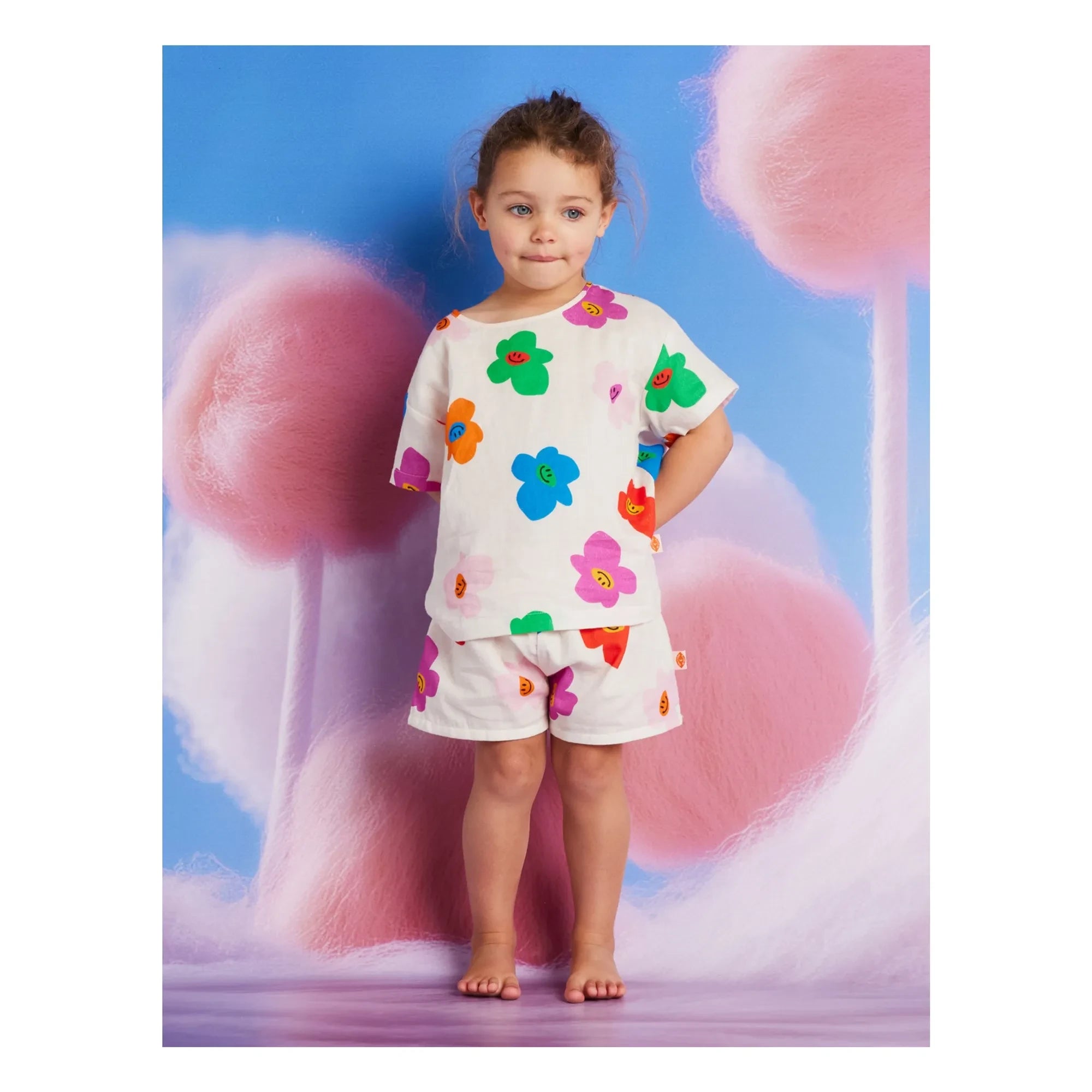 Halcyon Nights - Short Fleurs | Elfenbein
