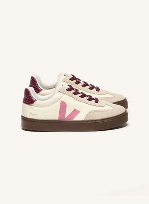 Veja - Kleine Volley Leder Sportschuhe - Veja x Bonpoint | Rosa