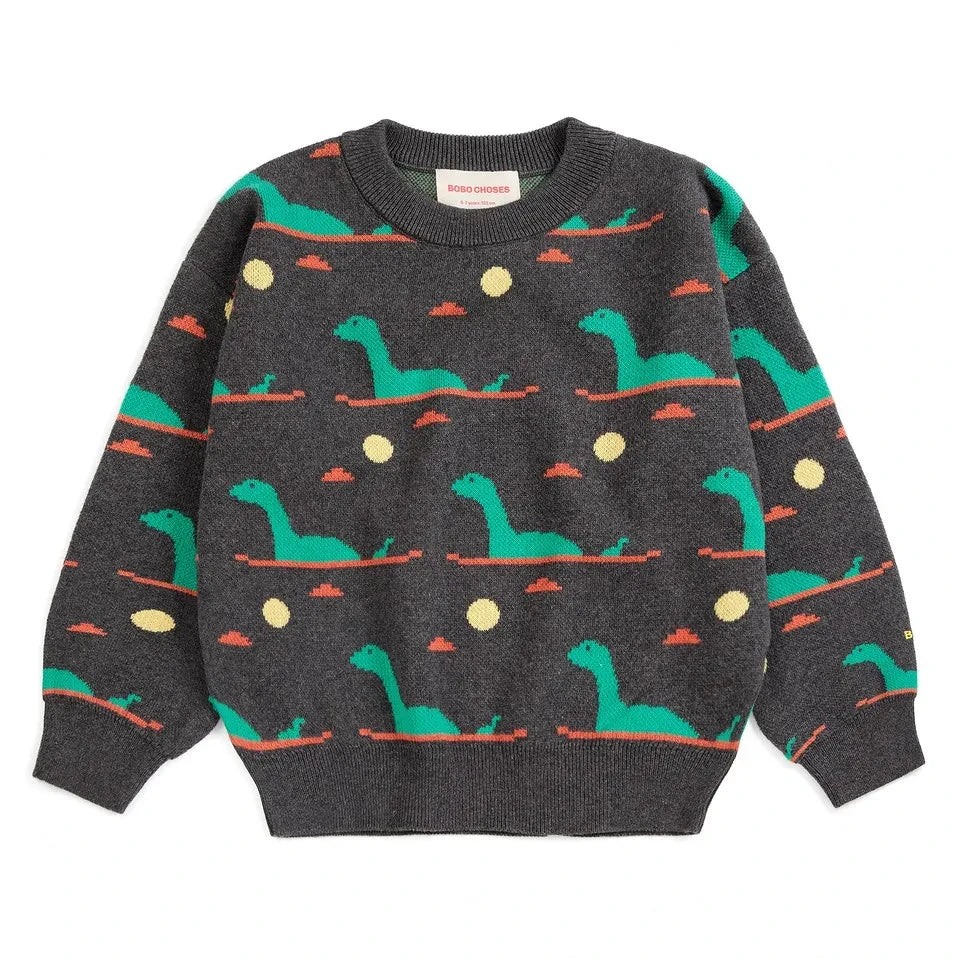 Bobo Choses – Seepullover aus Bio-Baumwolle | Anthrazitgrau
