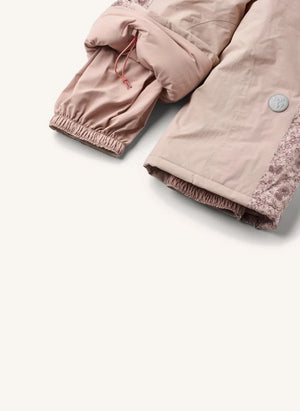 Wheat - Melte Fleurs Skioverall aus recycelten Fasern | Hellrosa