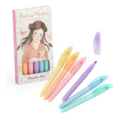 Moulin Roty - Les Rosalies Filzstifte Pastell - 6er-Pack