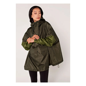 Rainkiss - Wasserfester Anorak mit Fischgrätmuster | Khaki