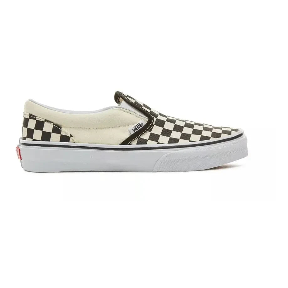 Vans – Checkerboard Slip-on-Schuhe | Weiß