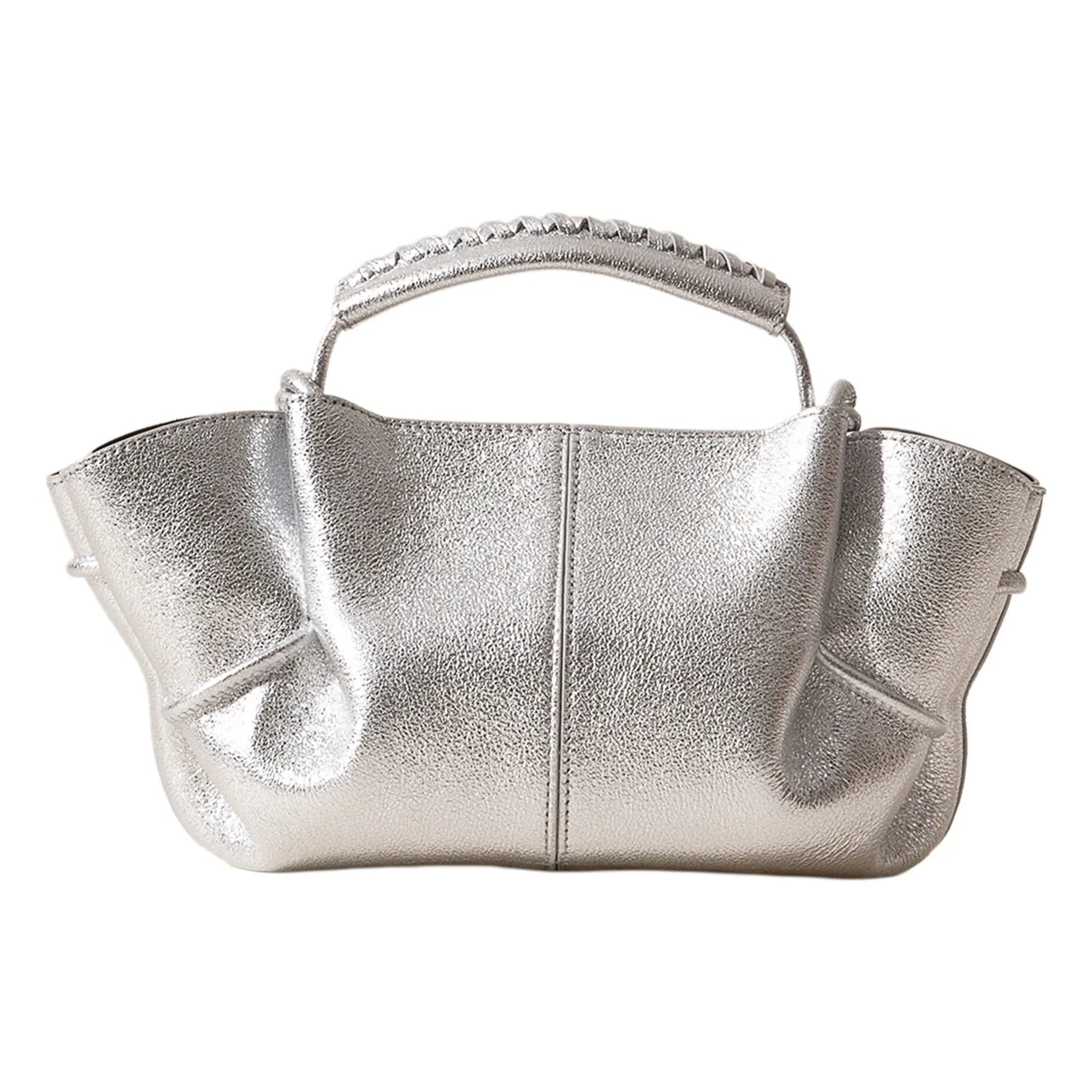 Hereu - Arta Mini Metallic Tasche | Silber