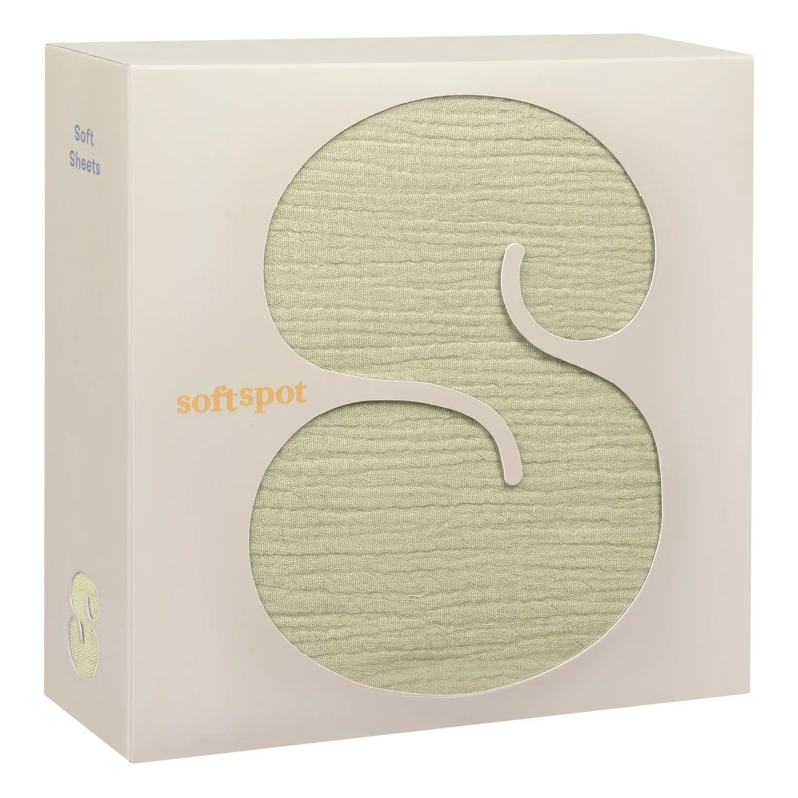 Soft Spot - Spannbettlaken aus Bio-Baumwolle | Erbsengrün