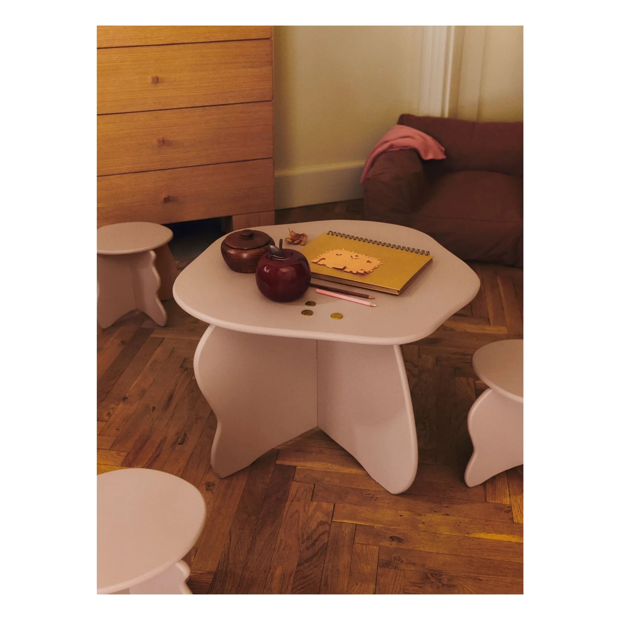 Ferm Living Kids - Schiefer Tisch | Pink