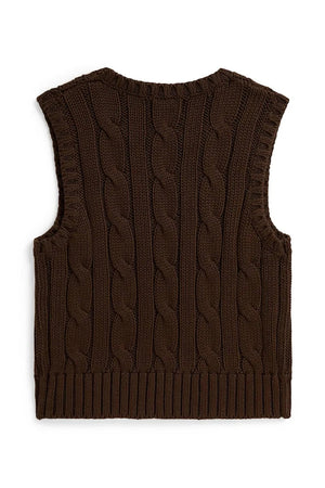 Çocuklar için pamuklu Polo Ralph Lauren yelek